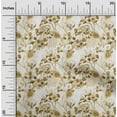 thumbnail image 2 of oneOone Viscose Jersey Olive Green Fabric Florals Craft Projects Decor Fabric Printed By The Yard 60 Inch Wide, 2 of 4
