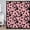 Pink, variant on MIZHONA Black and White Shower Curtain Vintage Rose Floral Waterproof Fabric Bathroom Curtain 72x72 in
