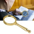 thumbnail image 1 of 2 Colors Watch Repairing Magnifier,  Magnifying Glass, Handheld Evaluating Jewelry Coins For Antiques Stamps Golden, 1 of 8