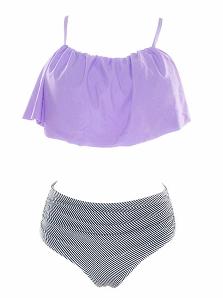 purple bathing suit top