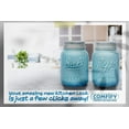 thumbnail image 4 of Beautiful decorative Mason's salt and pepper pot, suitable for old-fashioned, rustic, Eau Exquise blue solid ceramic - 3.5 OZ cap., 4 of 4