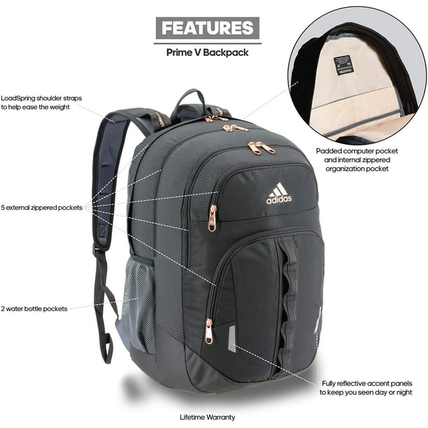 Adidas prime v backpack rose gold sales