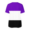 thumbnail image 5 of Blusa informal con cuello en V y manga corta con estampado de verano para mujer con estilo OAVQHLG3B Store  lin121212, 5 of 5