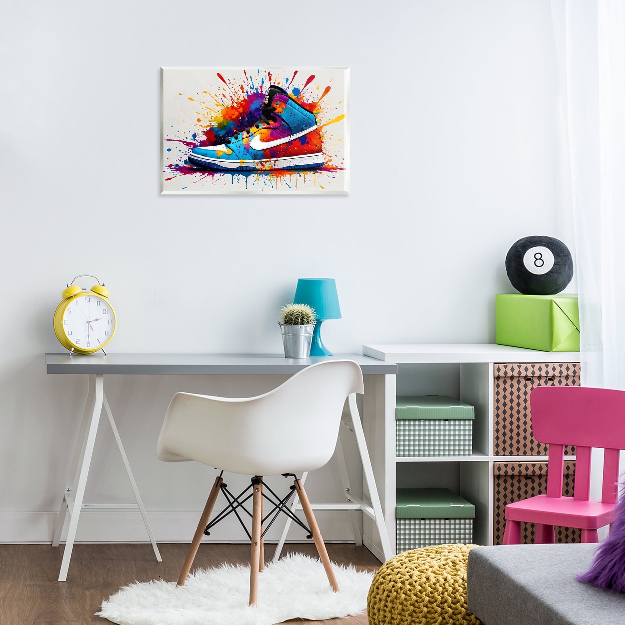 Stupell Industries Centric Sneaker Splash Wall Plaque Art, design by Creative Studio