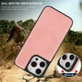 thumbnail image 4 of for iPhone 14 Plus Case, Premium PU Leather + TPU Hybrid Shockproof Slim Cover, Compatible with MagSafe, Lightweight Classic Design Drop Protective Back Case, for iPhone 14 Plus, Pink, 4 of 6