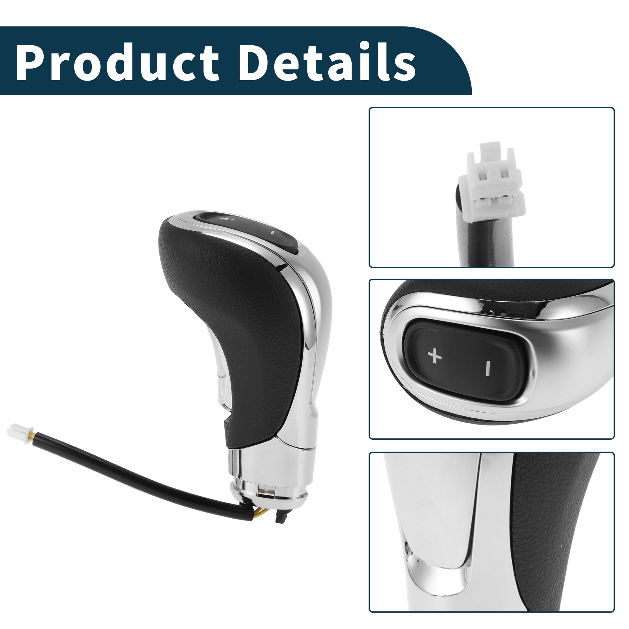 Unique Bargains Automatic Gear Shift Knob Handle for Buick Encore 2013-2019 No.2277550 Shift Gear Lever Knob Gearstick Gaiter Boot Cover Plastic