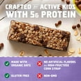 thumbnail image 3 of CLIF Kid Zbar Protein - Chocolate Chip - Crispy Whole Grain Snack Bars - Made with Organic Oats - Non-GMO - 5g Protein - 1.27 oz. (5 Pack), 3 of 5