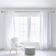 thumbnail image 4 of Deco Window Modern 1 Inch Stainless Steel Pyramid Adjustable Single Curtain Rods, 44 - 120 Inch, 4 of 5
