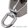 thumbnail image 3 of Riwesomey Polea de acero inoxidable, reemplazo lavable portátil, ruedas dobles, barcos anticorrosivos pulidos, rueda de elevación para escalada en roca Materiales de construcción M50 Riwesomey TO009877-04, 3 of 6