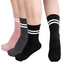 Pilates Grip Socks Non Slip Yoga Socks for Women, Non Skid Slip Sticky Slipper Barre Socks with Grippers