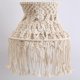 thumbnail image 4 of Pantalla de lámpara tejida a mano de macramé para colgar en la pared, decoración de cafeterías y restaurantes, tapiz blanco, 4 of 5