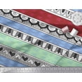 thumbnail image 2 of Soimoi Blue Cotton Poplin Fabric Heart Stripe Print Sewing Fabric Yard 58 Inch Wide, 2 of 3