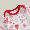 thumbnail image 5 of Bagilaanoe Newborn Baby Girls Boys One-pieces Heart Print Long Sleeve Jumpsuit 3M 6M 9M 12M Infant Romper Valentine's Day Clothing, 5 of 7