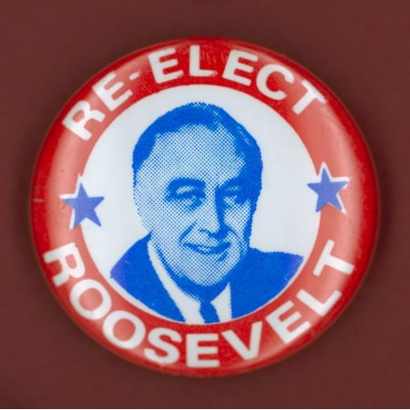 Roosevelt Button Ndemocratic Presidential Campaign Button From Franklin D RooseveltS 1944 Bid For President Poster Print by Granger Collection