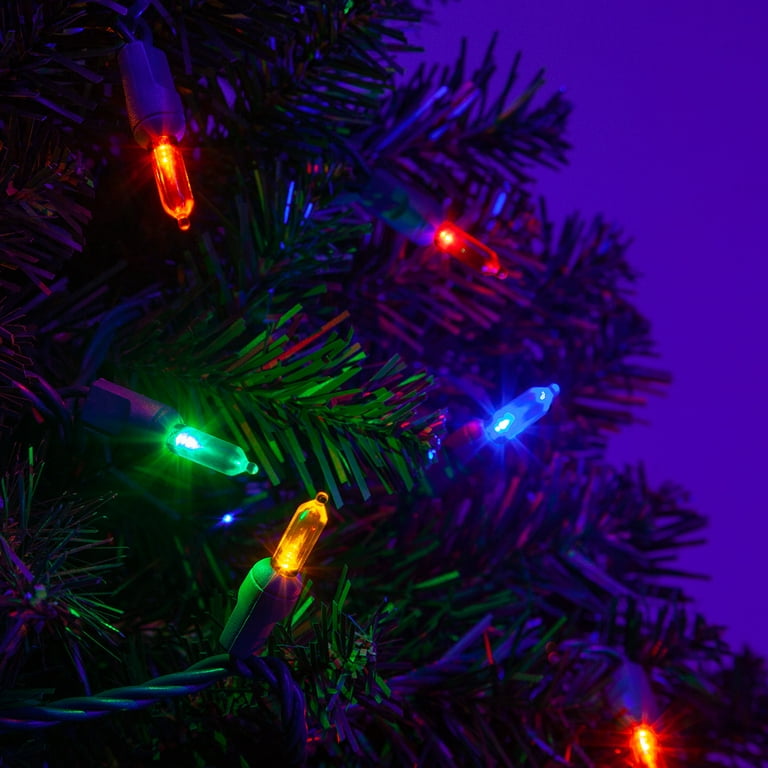 Christmas Tree Lights Green Wire