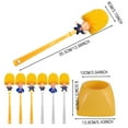 thumbnail image 3 of T RumpToilet Brush Bowl with Holder, Novelty Political White Elephant Gift for Family and Friends, Funny T Rump Toilet Plunger Combo for Bathroom Cleaning(A), 3 of 9
