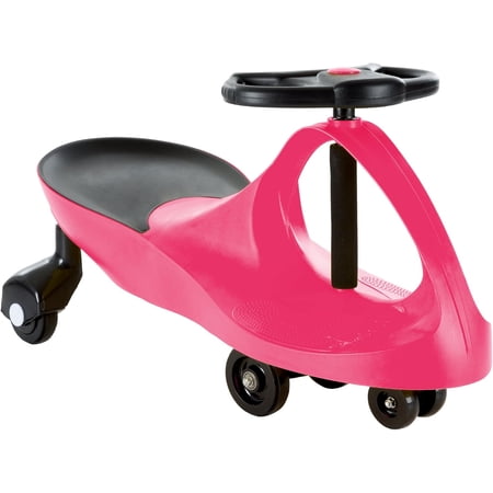 Wiggle Car Ride On Toy – No Batteries, Gears or Pedals – Twist, Swivel, Go – Outdoor Ride Ons for Kids 3 Years and Up by Lil’ Rider, Red and Black.