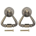 thumbnail image 6 of LEORX 2 Pcs Traditional Cabinet Knob Handles Bronze Vintage Knobs Kitchen Cabinet Door Knobs Rings Pocket 5.50X3.50X1.40CM, 6 of 8