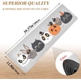 thumbnail image 5 of FREEAMG Pumpkin Cat Ghost Long Trivet Table Runner Non-Slip Heat Resistant Table Protector Waterproof Easy to Clean Happy Halloween Owl Hot Pads Pot Holder Table Mats, 5 of 7