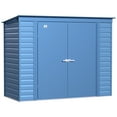 thumbnail image 1 of Arrow Select Steel Storage Shed, 8x4, Gris bleu, 1 of 6
