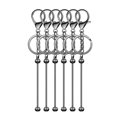 thumbnail image 2 of YAOMOBB Crafting Keychains DIY Beaded Keychains Set with Electroplated Stainless Lobster Clip (6 Pcs), 2 of 7