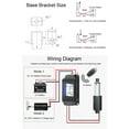 thumbnail image 3 of Mini Electric Linear Actuator, 40mm Stroke 4mm / s Speed 150N Linear Motion Actuator Built in Limit Switch, Waterproof Micro Linear Actuator for Robotics, Cabinet, Home Automation, 3 of 7