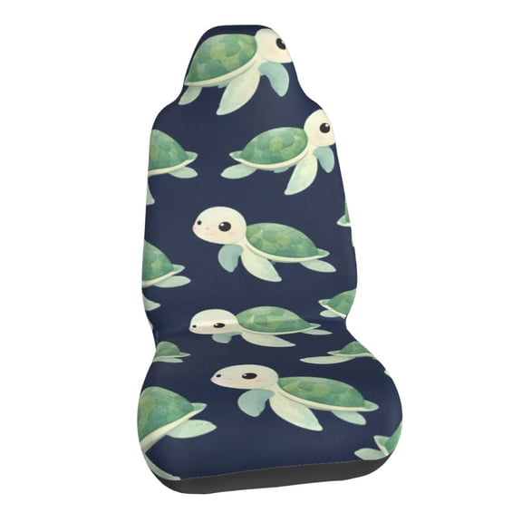 Cute Sea Turtle Ocean Car Seat Covers Stretch Car Seat Protectors Universal Fit