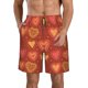 thumbnail image 1 of Balery Flower Hearts Traje de Baño Estilo Hawaiano para Hombre, Shorts de Secado Rápido con Bolsillos-XX-Large, 1 of 6