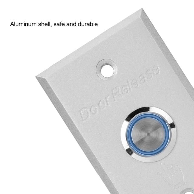 De control de Acceso A Puerta Interruptor de Botón de Salida Carcasa de Aluminio Pulsador Con Luz Indadador Para Entrada de Protección de Seguridad