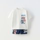 thumbnail image 1 of Trajes informales a la moda para niños, conjunto de pantalones cortos de manga corta de verano para niños, nueva moda, camiseta con estampado de dibujos animados, pantalones cortos bonitos, 2 uds., 1 of 4