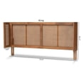 thumbnail image 3 of Baxton Studio Rina King Size Ash Brown Finished Wood Headboard, 3 of 17