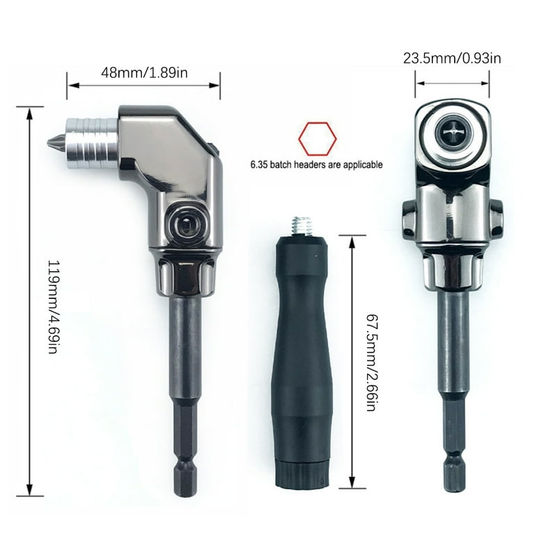 MOMOJIA 90 Degree Corner Device Screwdriver Socket Adapter