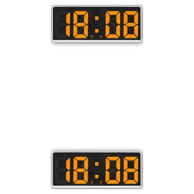 Inteprter Reloj digital LED Estilo simple Reemplazo recargable 5 Alarmas de engranaje Type1 NO1
