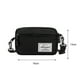thumbnail image 3 of Moda mujer lona patchwork crossbody teléfono Bolso mini bolsos (negro), 3 of 5