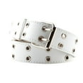thumbnail image 4 of 2 Uds Cinturón vaquero clásico Sunnimix punk Lady Rivet Brillante Delgada Para Fiesta Blanco Rosa cinturón de cintura para mujer, 4 of 8