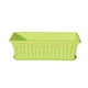 thumbnail image 1 of Maceta rectangular de resina, orificio de drenaje, maceta de flores para vegetales, bandeja para plantas de jardín en casa, verde 50x21x14cm 3 Piezas Inevent HA6722-02B, 1 of 6