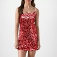 thumbnail image 1 of WILLBEST Vestido Minivestido Elegante Con Lentejuelas Para Mujer, Informal, Para Fiesta De Noche, Espalda Abierta, Ajustado, Para Clubes Y Eventos De Baile., 1 of 3