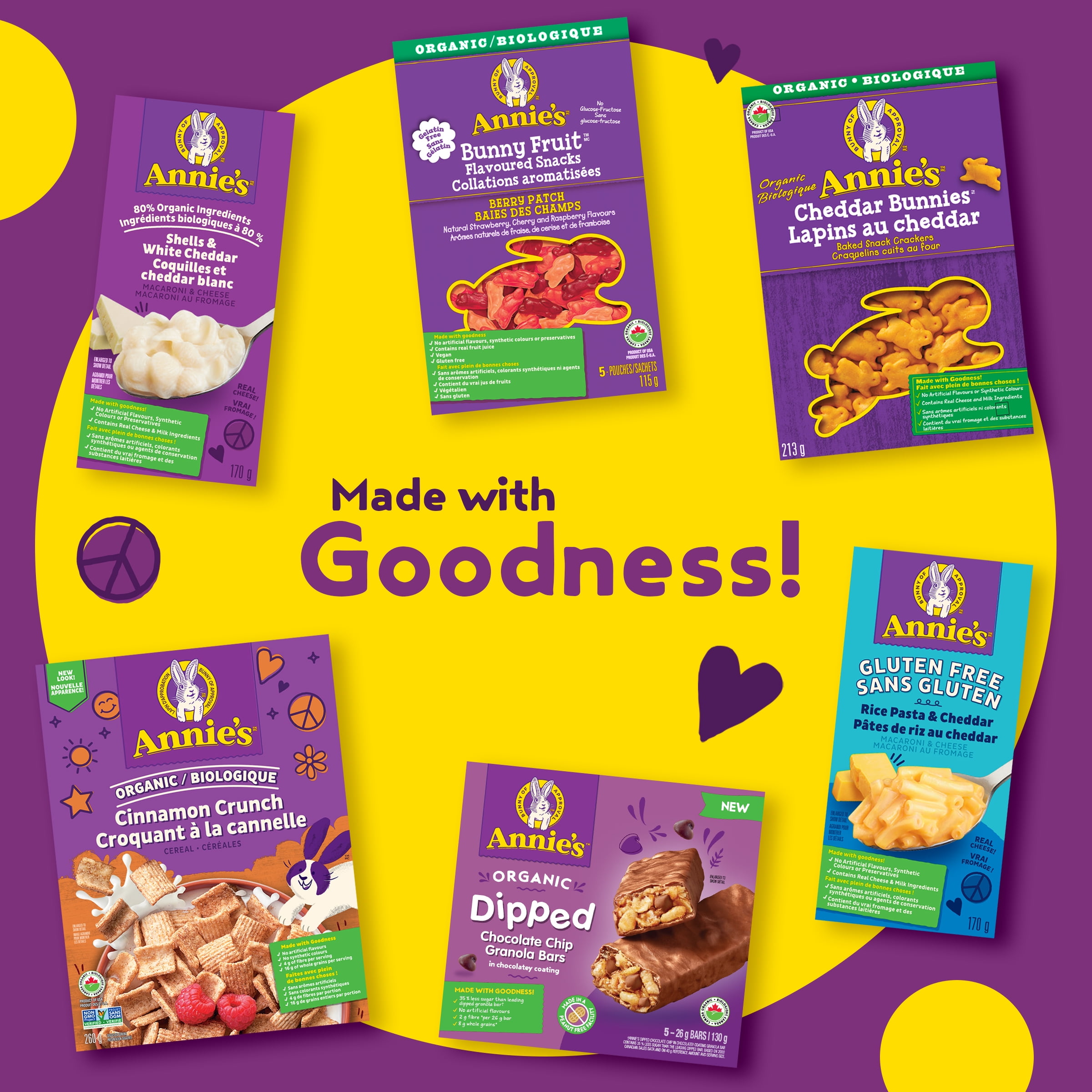 Annie's Homegrown Macaroni & Cheese Gluten Free Rice Pasta & Cheddar, 57 g