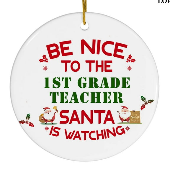 Ornament Kits 2025,Ornaments - 1st Grade Teacher Christmas Ornament 2025, 1st Grade Teacher Ornament Christmas Decorations, Xmas Gifts, Christmas Keepsake, Ornaments Christmas Tree
