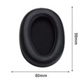 thumbnail image 3 of 1 Pair Repair Parts Earmuff Accessories Earpads Foam Sponge Ear Cushion Ear Pads Replacement BLACK, 3 of 8