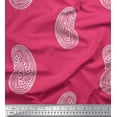 thumbnail image 1 of Soimoi Modal Satin Fabric Paisley Block Decor Fabric Printed Yard 42 Inch Wide, 1 of 3