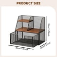 thumbnail image 7 of QSTDGVPW Tea Bag Organizer with Compartment Tea Bag Station for Kitchen Office Pantry black S, 7 of 7