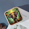 thumbnail image 4 of PRATYUS Elephant Forest Mushrooms Jewelry Box for Rings Necklaces Pink, 4 of 5