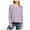 Purple, variant on 1.STATE Womens Lace-Up Back Pullover Sweater, Purple, Large