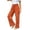 Orange, variant on Beach Pants for Women Relaxed High Waisted Casual Trousers with Pockets and Drawstring Flowy Resort Style Long Womens Pants Casual Orange,S