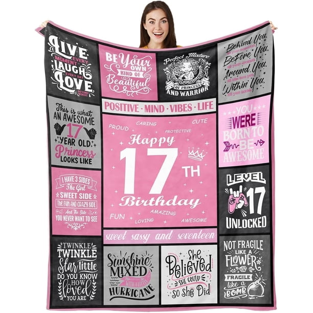 LHSHID Gifts for 14 Year Old Girl Birthday Gifts for 14 Year Old Girl Blanket 14 Year Old Girl Birthday Gifts14 Year Old Girl Gift Ideas 14th Birthday Decorations for Girls Throw Blanket 60"x80"