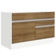 thumbnail image 1 of Mueble de Cocina Madesa Glamy 120 x 60 cm 1 Puerta 2 Cajones Blanco/Marrón, 1 of 5