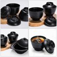 thumbnail image 6 of Raindrops Japanese Miso Soup Bowl Black Home Use 1Pcs 3.7X3.7X3.5In, 6 of 7
