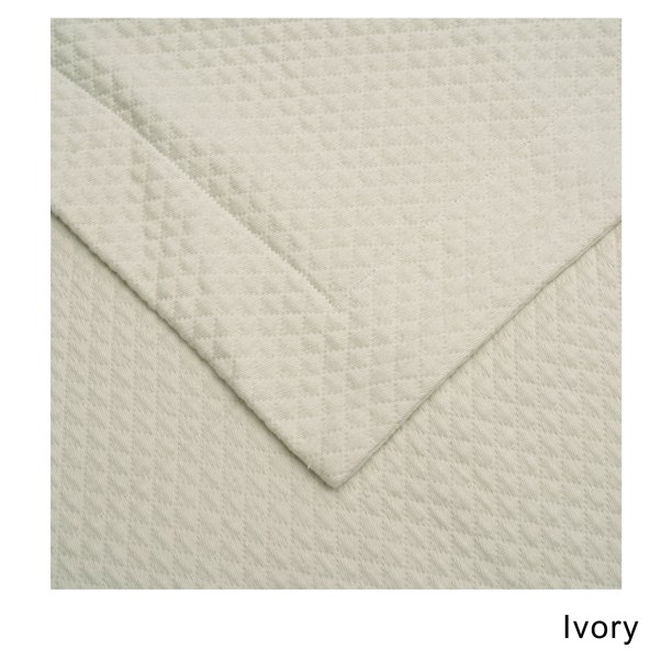 Superior Jacquard Matelasse Solitaire Cotton Bedspread Set