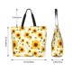 thumbnail image 5 of Disketp European-style Pattern Sunflower A Bolsa Tote Estampada para Mujer, Bolso de Hombro y de Mano para Compras y Viajes, 5 of 8